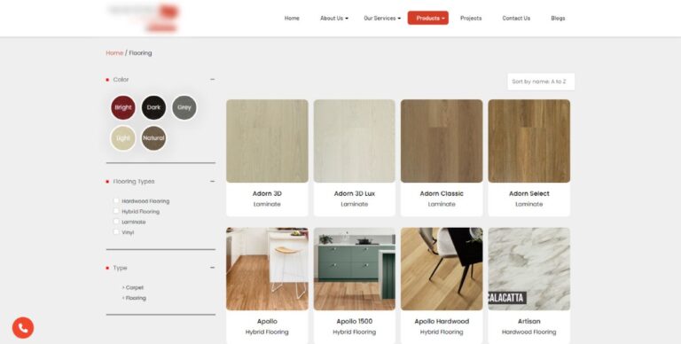 Website Development-Flooring and Carpet