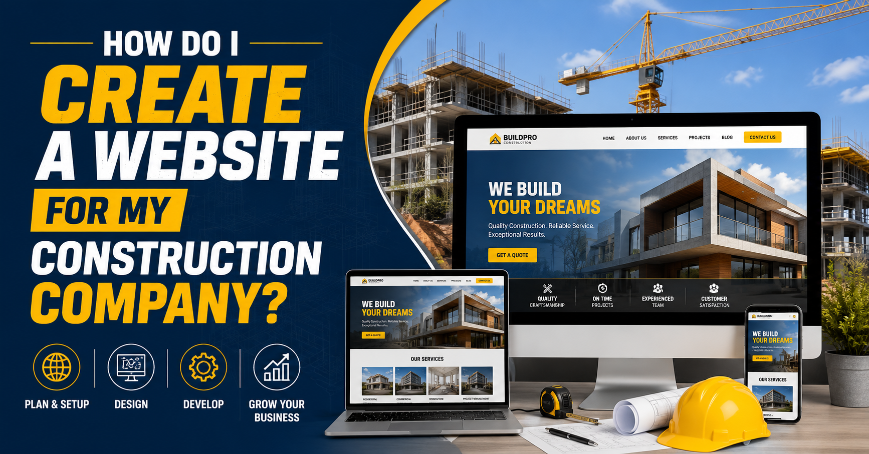 How Do I Create a Website for My Construction Company?