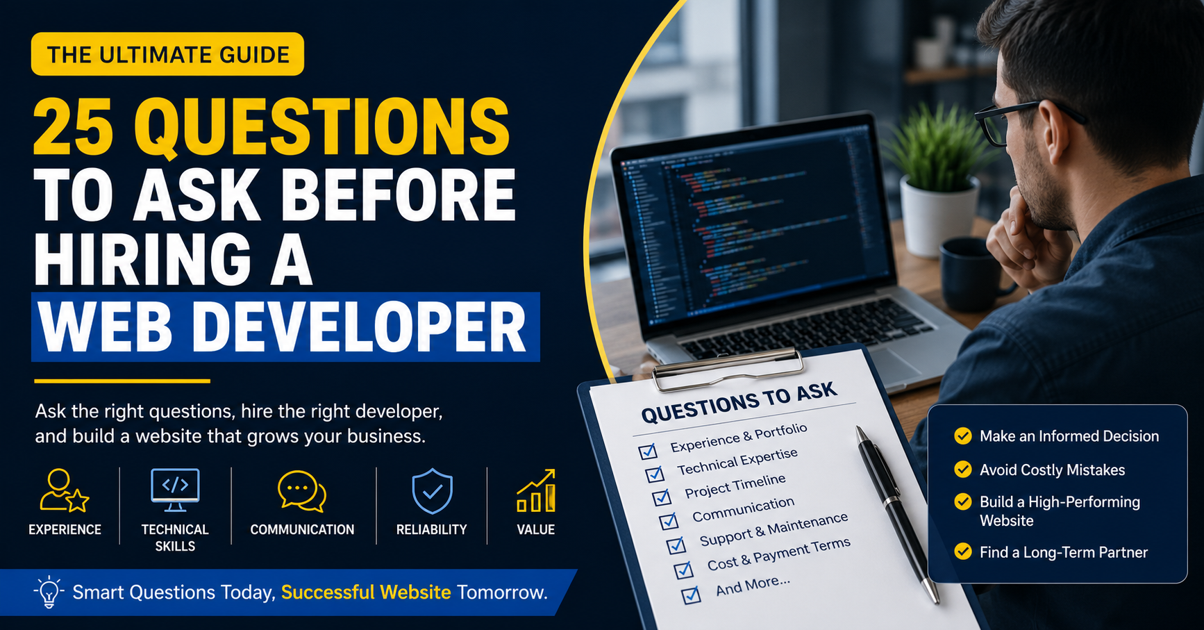25 Questions to Ask Before Hiring a Web Developer